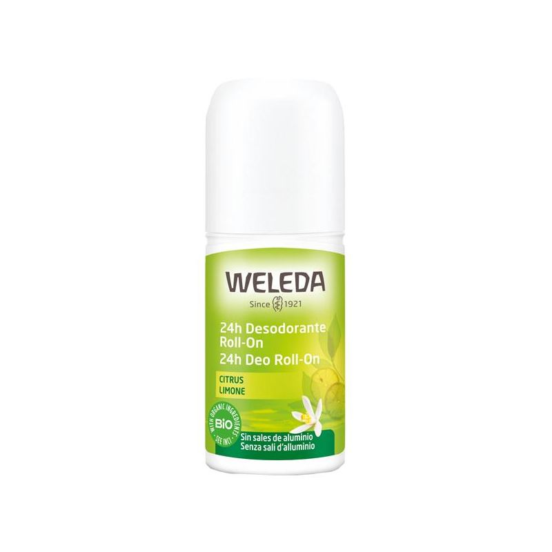 Weleda 24 Ore Deodorante Roll-On al Limone, 50ml