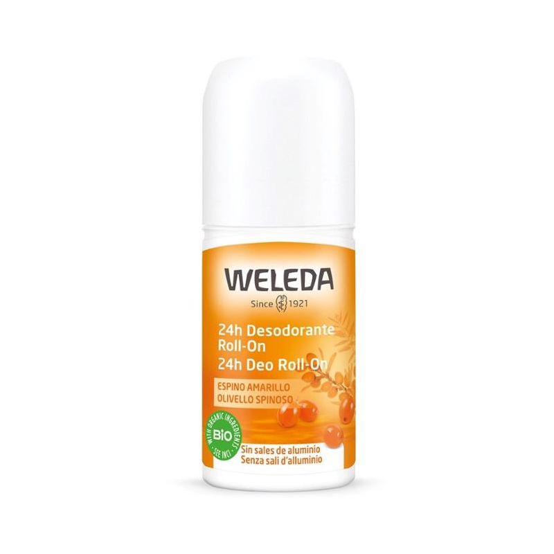 Weleda Deodorante Roll-On 24h con Olivello Spinoso, 50ml