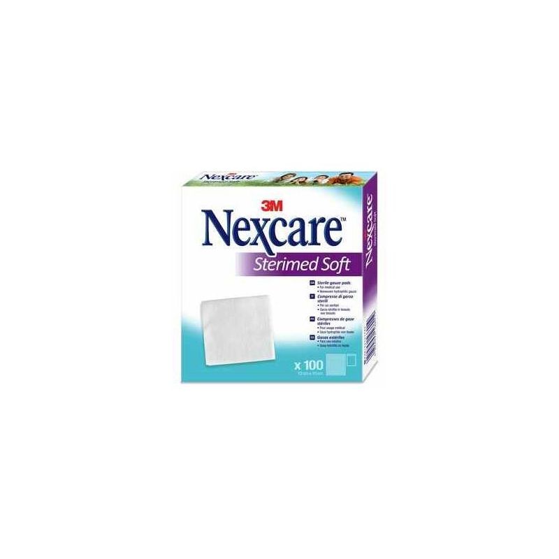 Nexcare Sterimed Soft - Garze Compressive Sterili 10x10m, 100 Pezzi