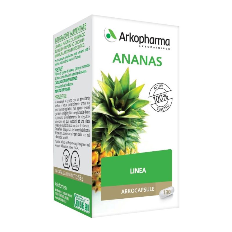 Arkopharma Ananas 130 Capsule per la Digestione Naturale