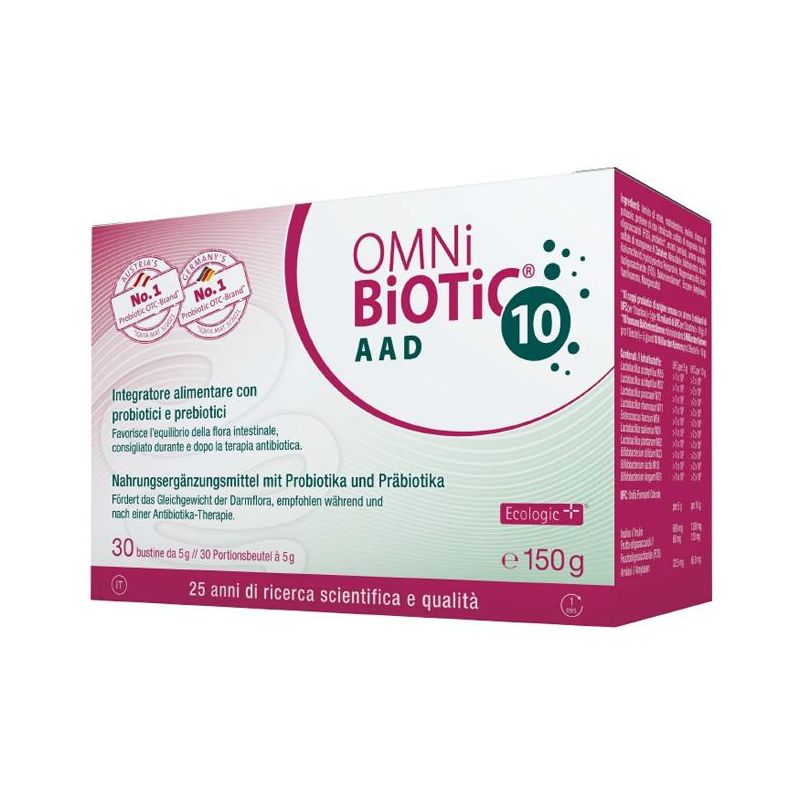 Omni Biotic 10 AAD - Probiotico Alta Qualità - 30 Bustine