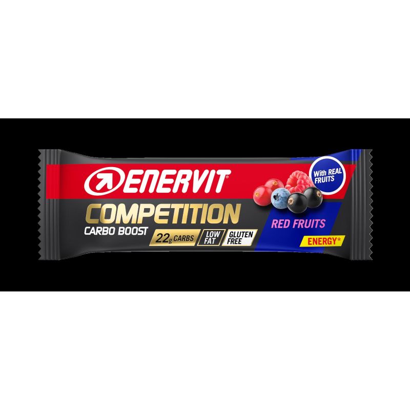 Enervit 30g Competition Energy bar con Frutti Rossi
