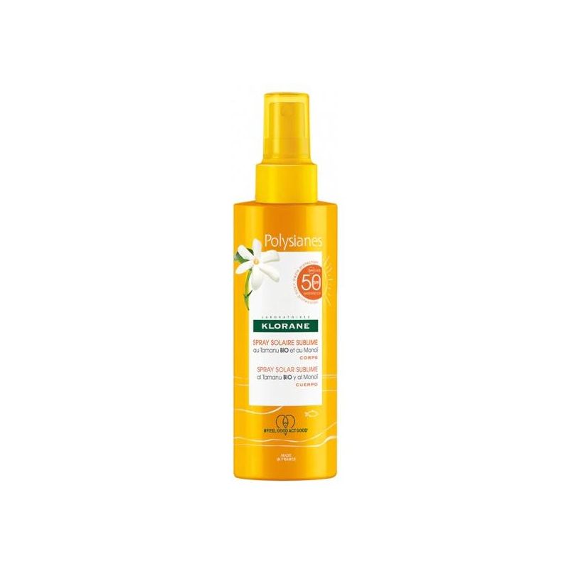 Spray Solare Corpo Sublime Klorane SPF50 200ml