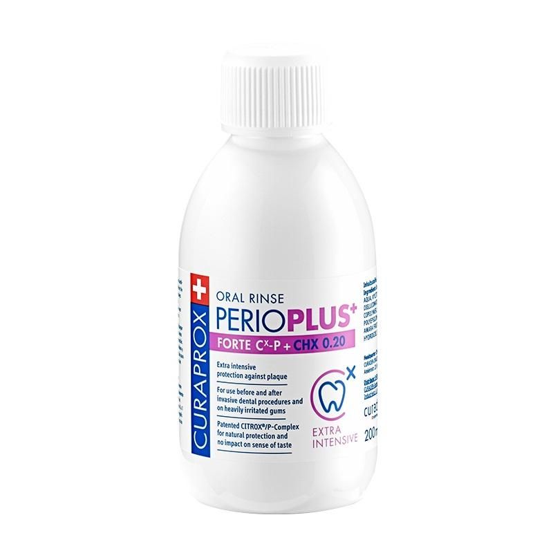 Curaprox Perio Plus+ Forte - Collutorio con CHX 0,20% - 200ml