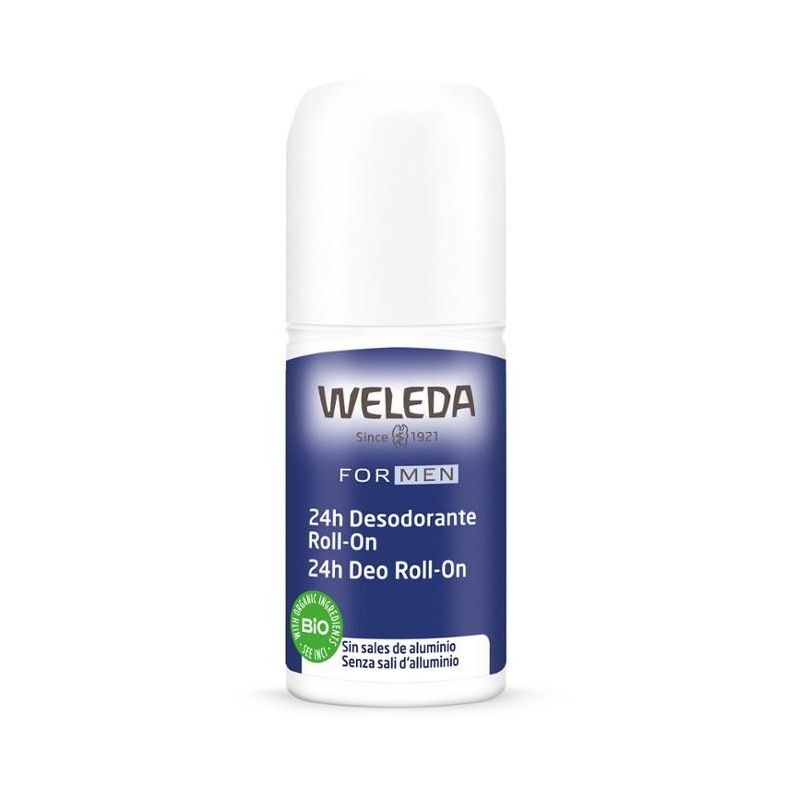 Weleda Men's 24H Roll-On Deodorant, 50ml