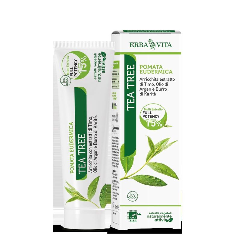 Pomata Eudermica al Tea Tree 50ml di Erba Vita