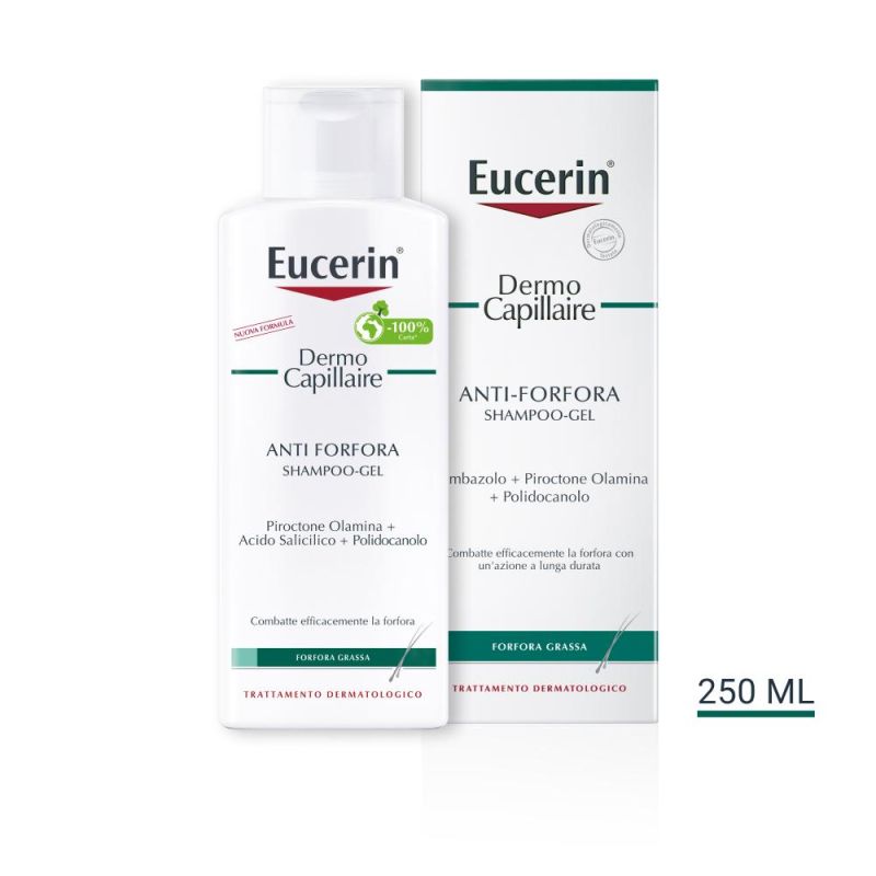 Eucerin Antidandruff Shampoo Gel per Capelli Grassi, 250ml