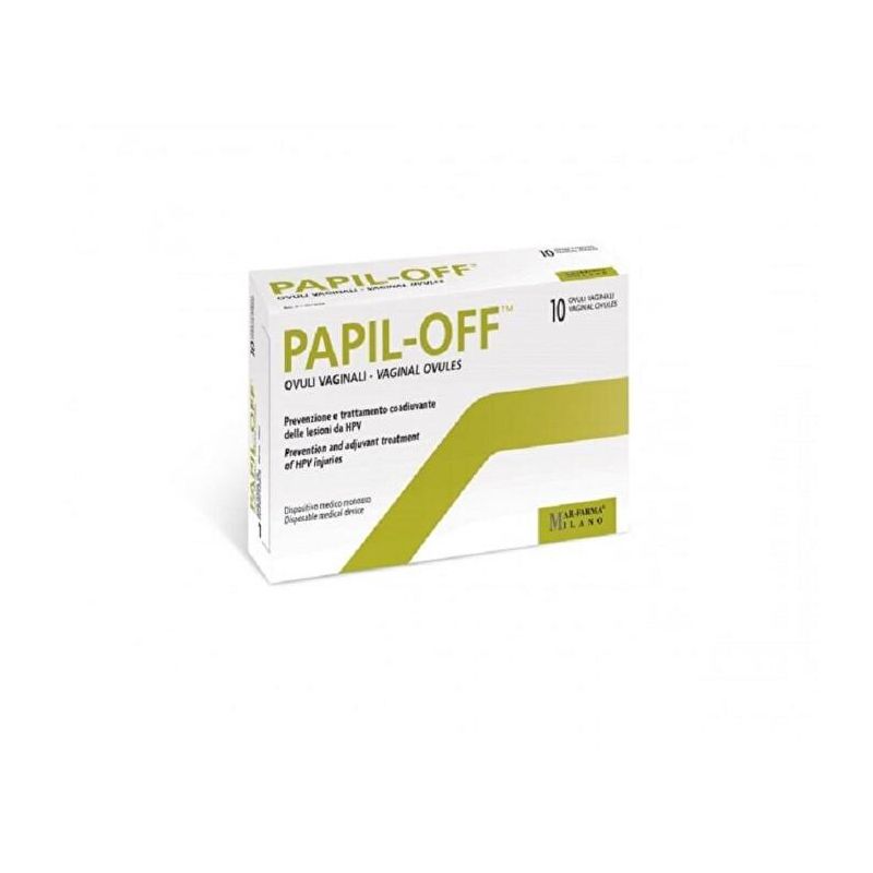 Papil-Off Ovuli Vaginali - Confezione da 10 Pezzi