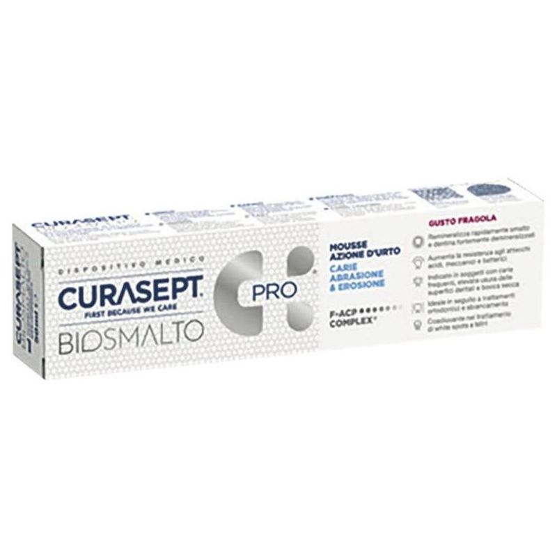 Curasept Fragola Biosmalto Anti-Carie Mousse 50ml