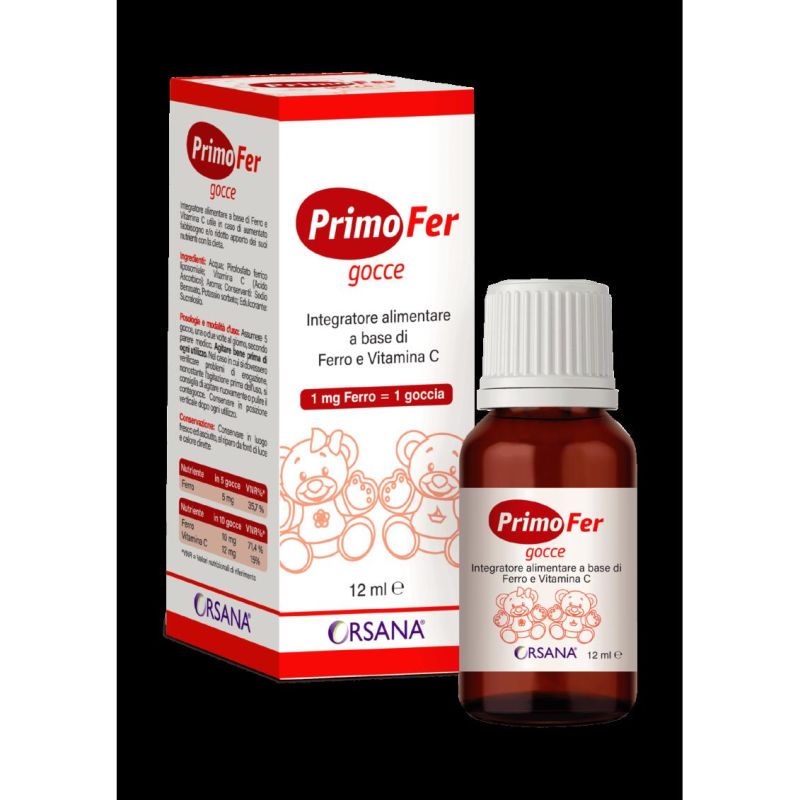 Primofer Gocce - Integratore di Ferro Liquido, 12ml