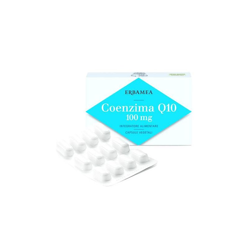 Erbamea Coenzima Q10 Supplemento 100mg - 24 Capsule
