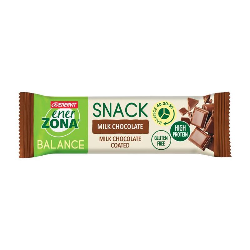 Barretta di Cioccolato al Latte Enerzona Snack - 33g