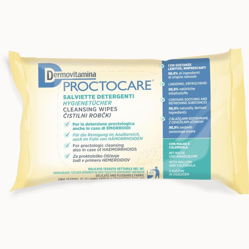 Dermovitamina Proctocare Salviette Intime - Confezione da 15 Pezzi
