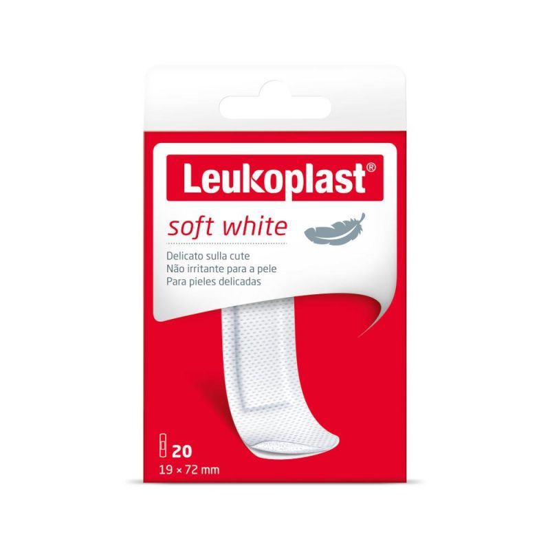Leukoplast Soft White - Cerotti Morbidi 72mmx19mm, 20 Pezzi