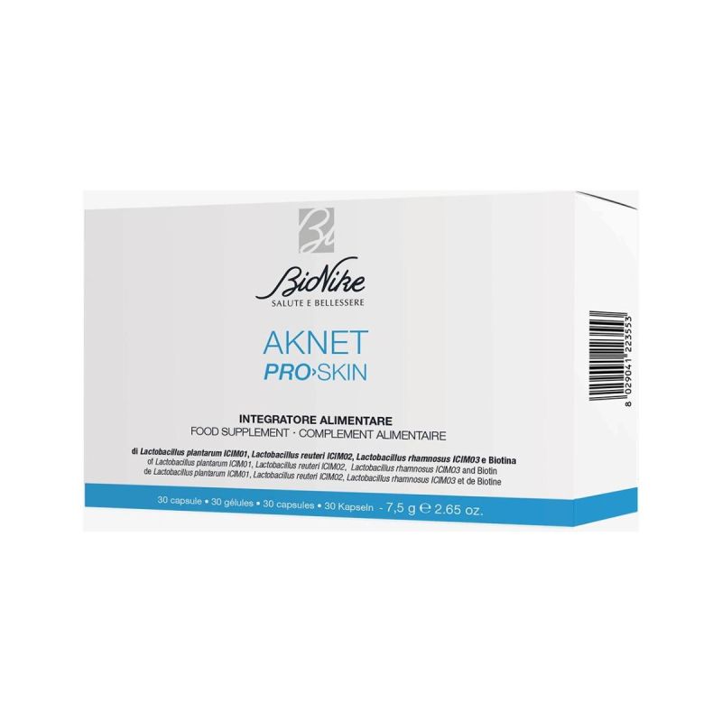 BioNike Proskin Aknet - Integratore Naturale per la Pelle - 30 Capsule