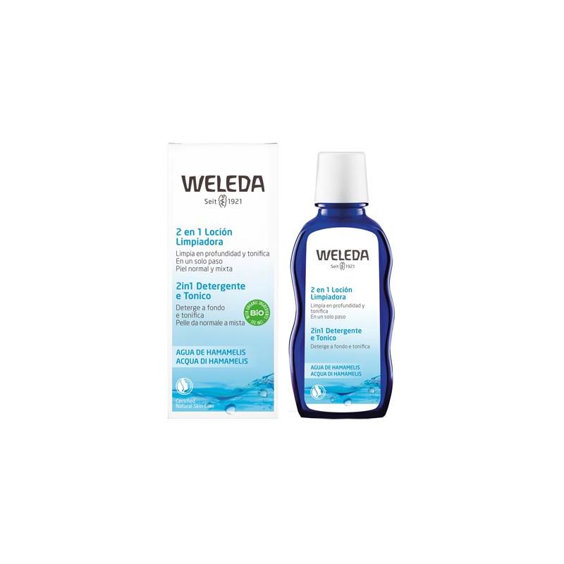 Weleda Latte e Tonico 2-in-1, 100ml - Cura Detergente per la Pelle