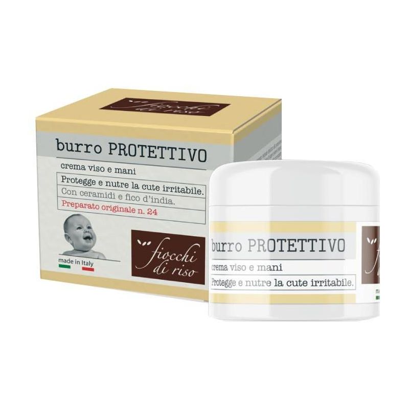 Burro Protettivo per Viso e Mani con Fiocchi di Riso - 30ml