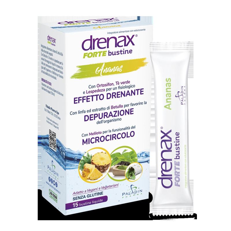 Drenax Forte Ananas - 15 Stick di Drenaggio Potente