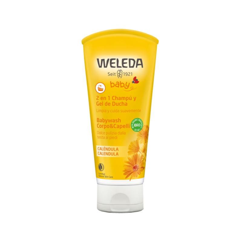 Weleda Calendula Baby Wash per Corpo e Capelli, 200ml