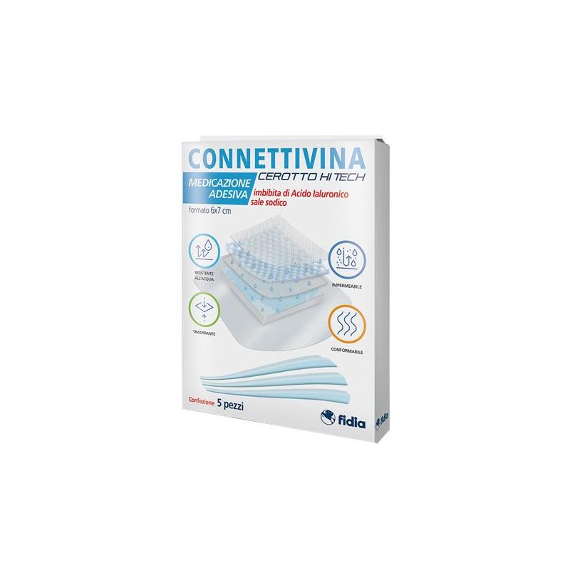 Cerotti Hi-Tech Connettivina 6x7cm - Confezione da 5 Pezzi