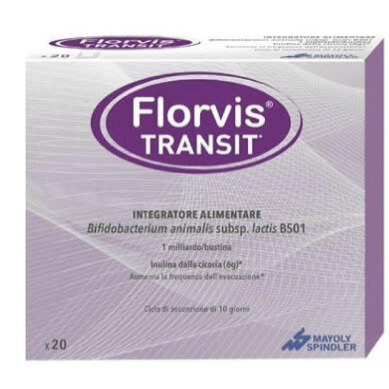 Florvis Transit - Probiotico Digestivo in Bustine, 20 pezzi