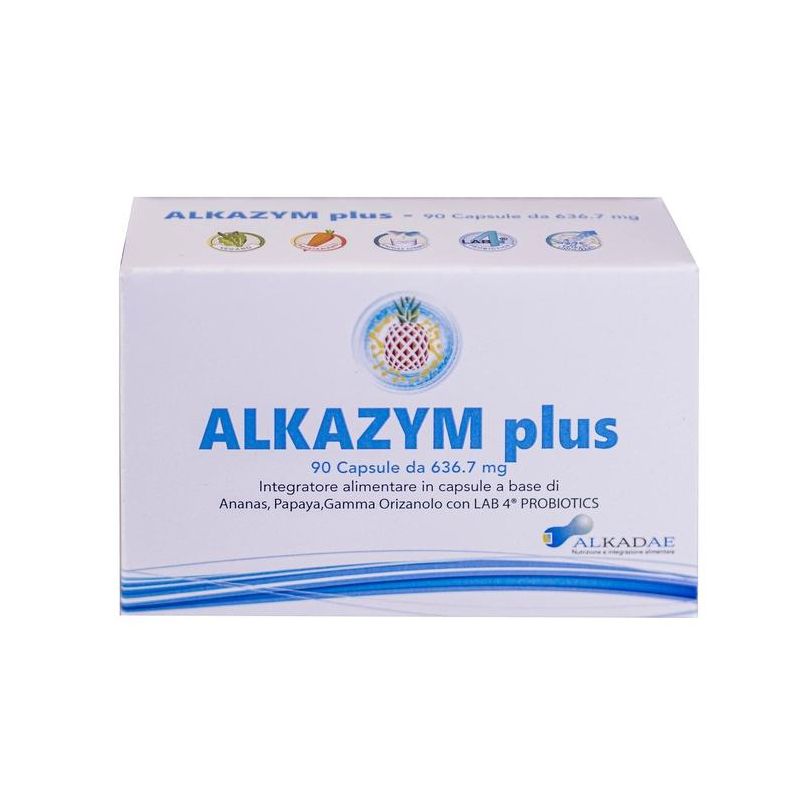 Alkazym Plus Integratore Alimentare - 90 Capsule