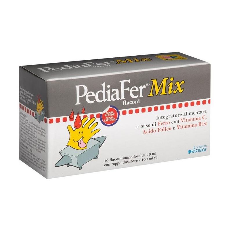 Pediafer Mix in Confezione da 10 Flaconi Monodose