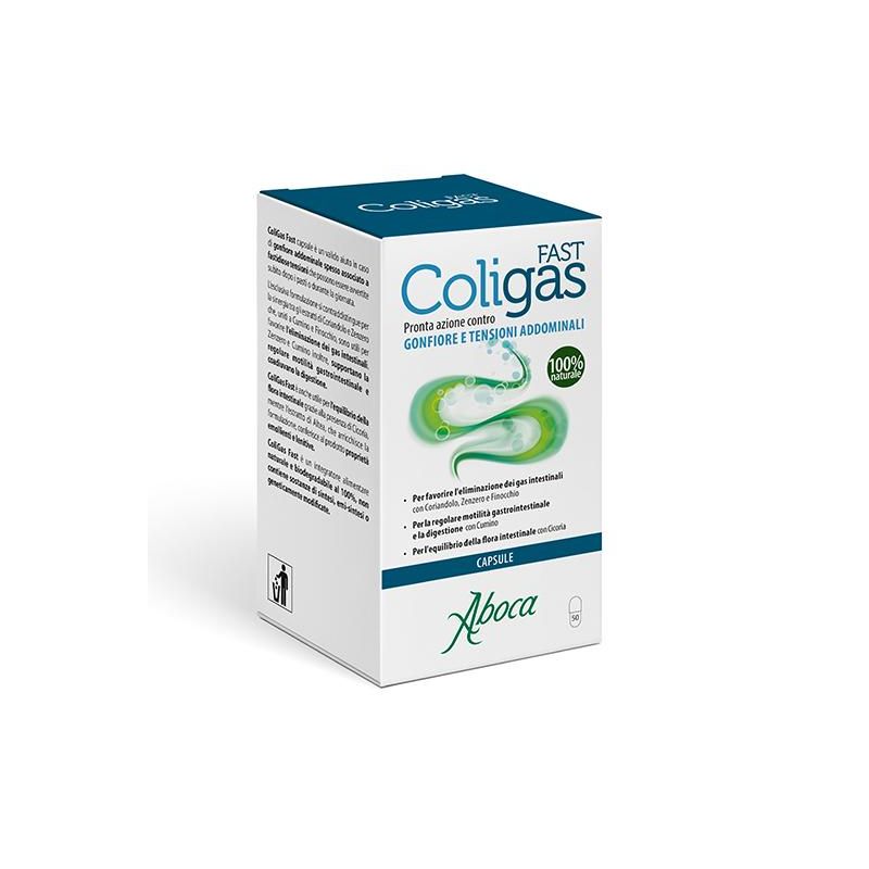 Coligas Fast - Supporto Digestivo, 50 Capsule