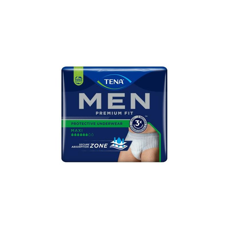 Tena Men Premium Fit - Pannolini Adulti Livello 4, Taglia Media, Pacco da 10 Pezzi