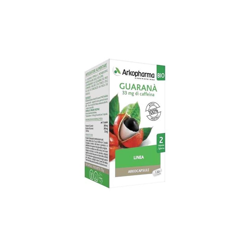 Arkopharma Guaranà Bio - 130 Capsule Biologiche