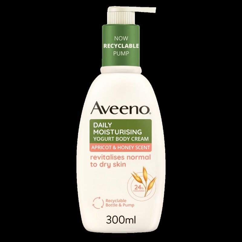 Aveeno Crema Corpo Idratante Quotidiana all'Yogurt di Albicocca e Miele - 300ml