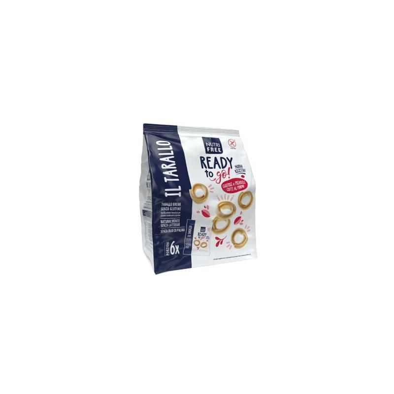 Nutrifree Tarallo Break Snack, Pacco da 6, 30g ciascuno