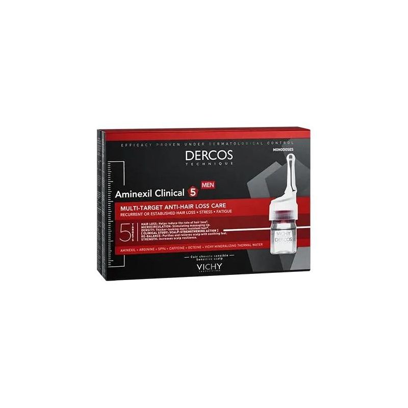 Vichy Dercos Aminexil Trattamento Anticaduta Uomo 12 Fiale da 6 ml