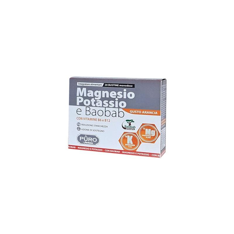 Forhans Puro Magnesio, Potassio e Baobab - 20 Bustine da 4g