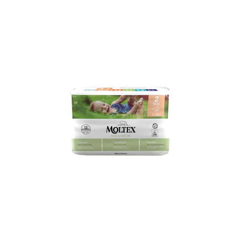Pannolini Mini Taglia 2 Moltex Pure&Nature 3-6kg - 38 Pezzi