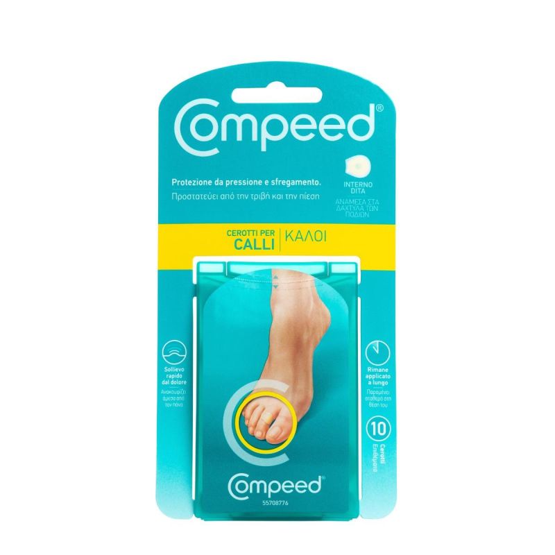 Compeed Cerotti per Calli sulle Dita dei Piedi - Pacco da 10 Pezzi