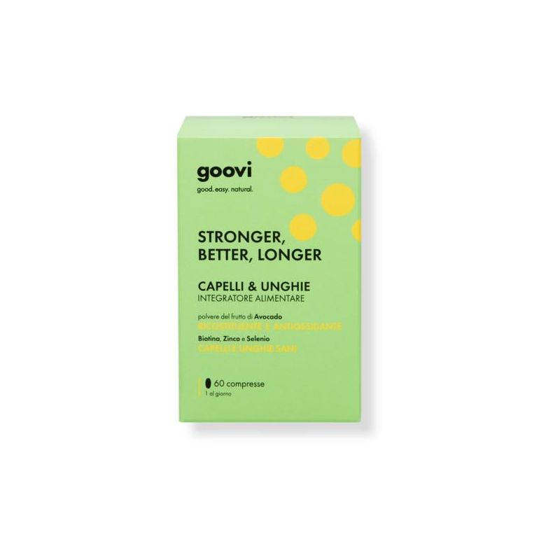 Goovi Integratore per Capelli e Unghie - 60 Compresse