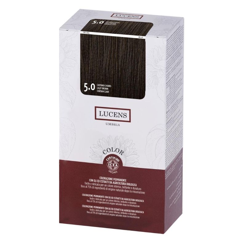 Lucens Umbria Tinta per Capelli Castano Chiaro 5,00 - 135ml