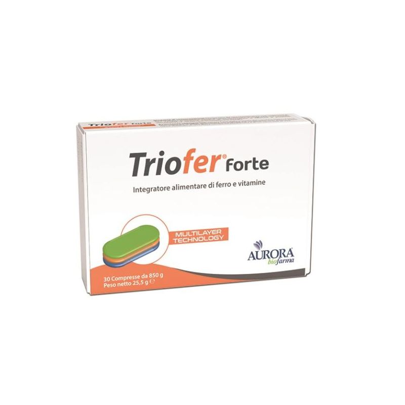 Triofer Forte - Supplemento di Ferro, 30 Compresse