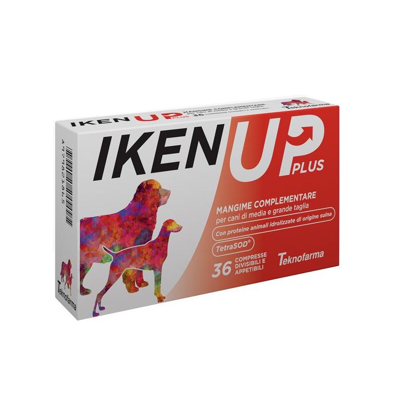 Iken Up Plus - Mangime Complementare per Cani di Taglia Media e Grande - 36 Compresse