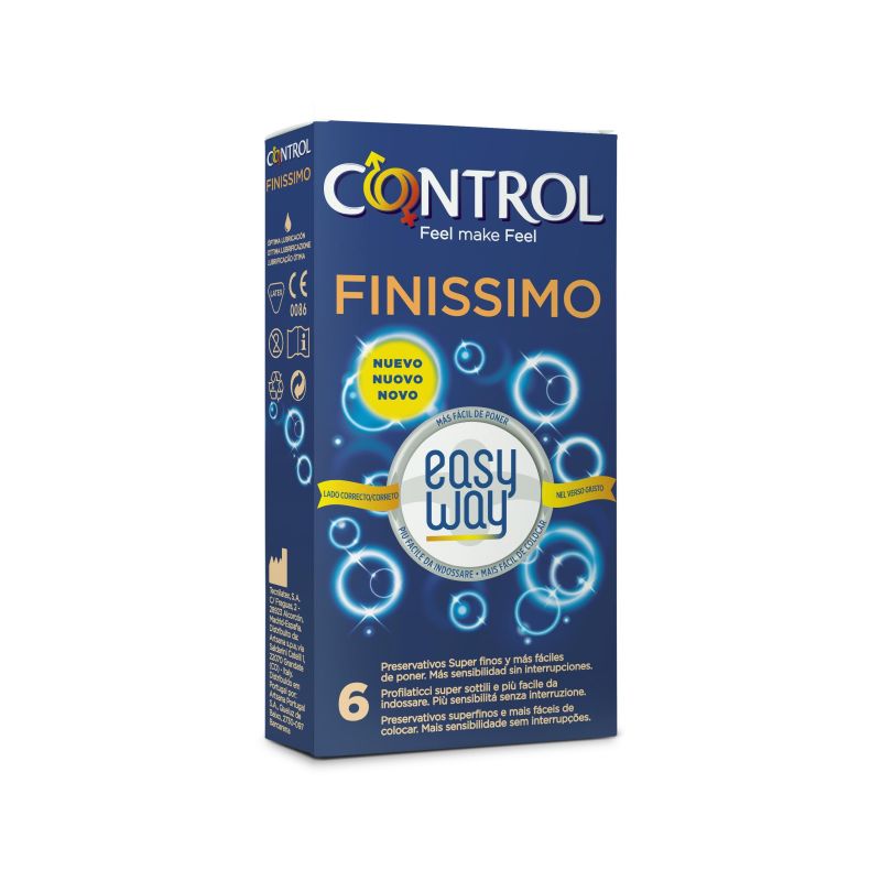 Easy Way Original Control Profilattici Ultra-Sottili - 6 Pezzi