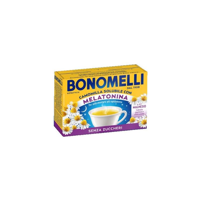 Bonomelli Camomilla Solubile con Melatonina e Magnesio - 16 Bustine