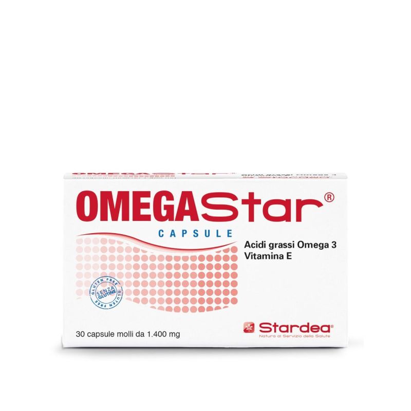 Omegastar Omega-3 Olio di Pesce, 30 Capsule Molli