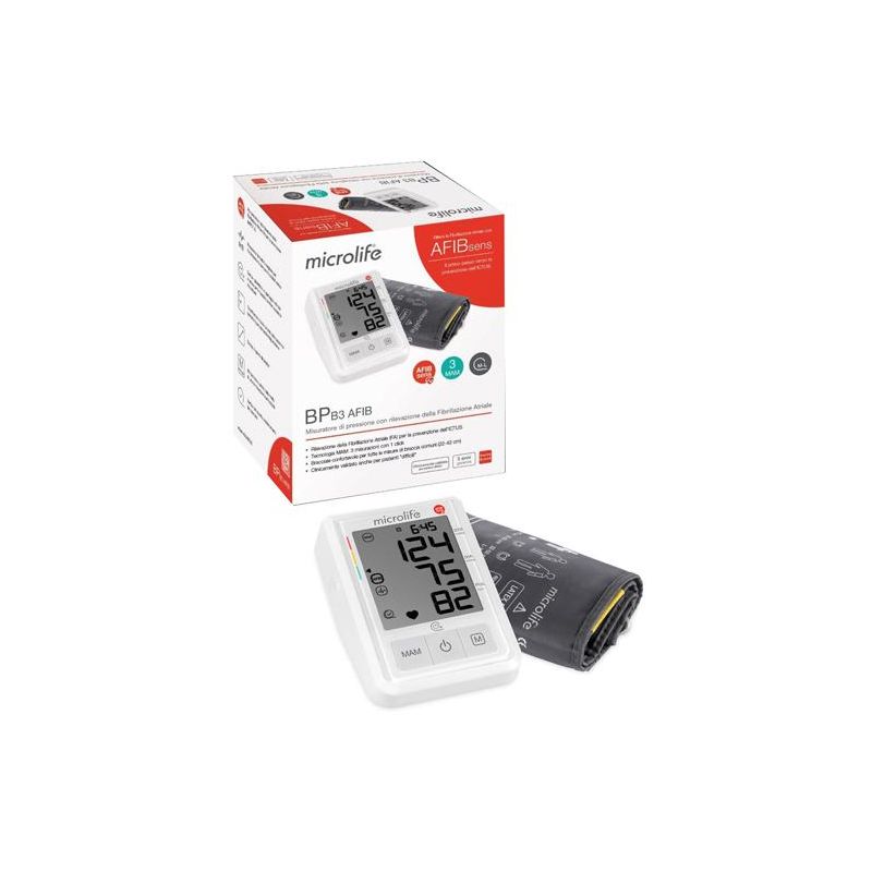 Misuratore di Pressione Microlife B3 con Rilevazione Avanzata di Fibrillazione Atriale