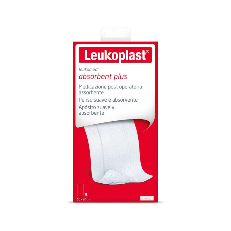 Leukomed Medicazione Post-Operatoria 10x20cm, Confezione da 5 Pezzi