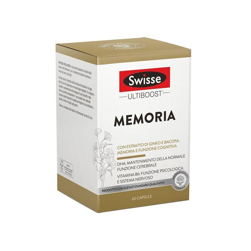 Swisse Capsule Potenziatrici di Memoria - Confezione da 60