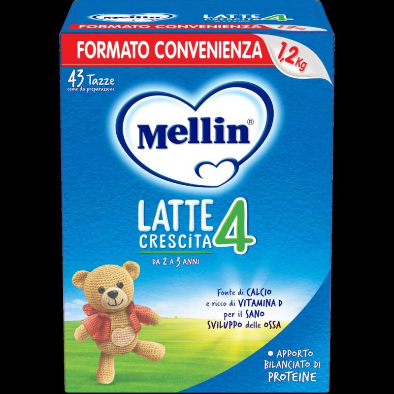 Latte Mellin 4 in Polvere per Bambini, 1200g