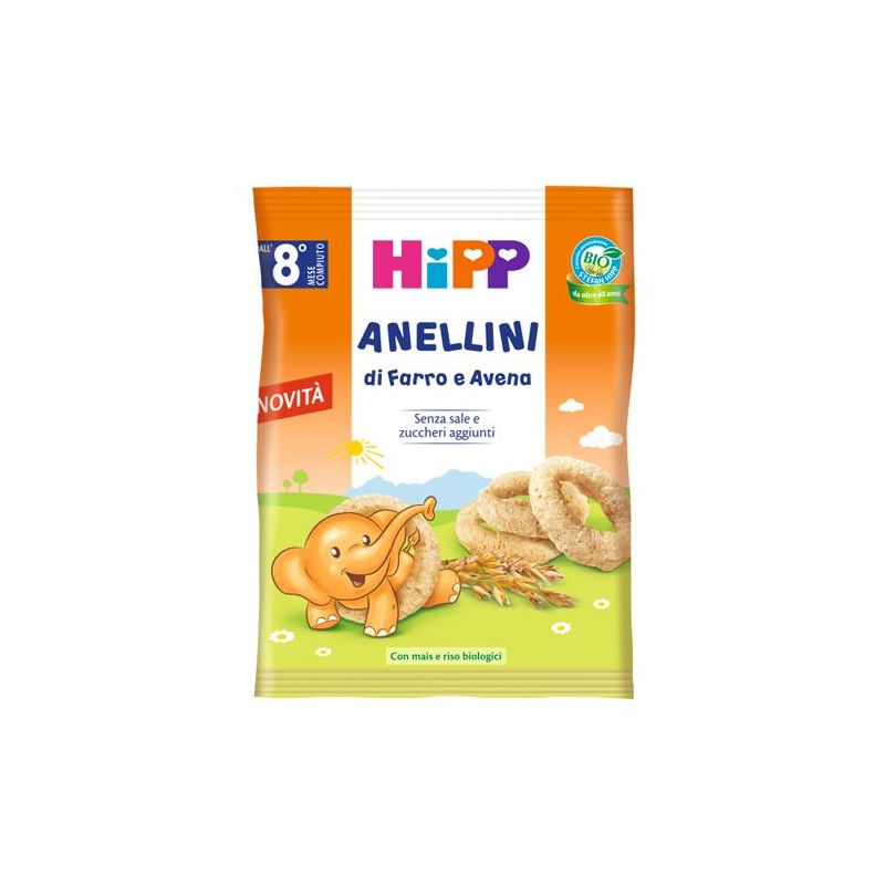 Hipp Bio Anellini di Farro e Avena Biologici - 30g