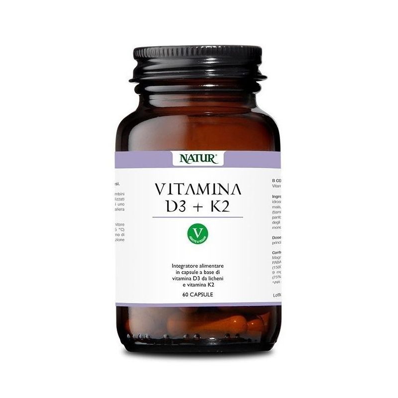 Vitamina D3 e K2 Integratore - Confezione da 60 Capsule