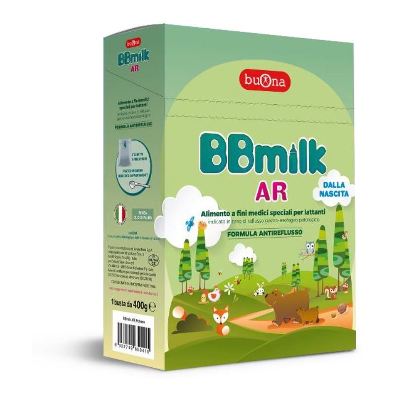 BBmilk AR Polvere Anti-Refusso per Neonati da 0 Mesi, 400g